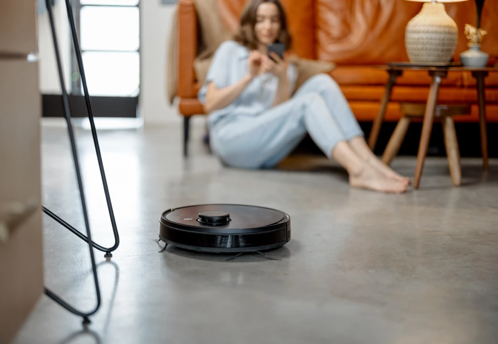 robot vacuum cleaner with mop self-empty base